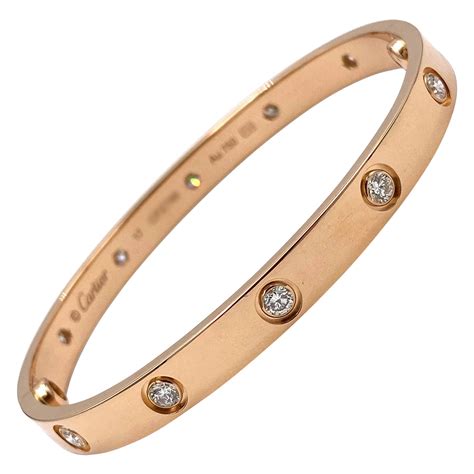 rose gold cartier love bracelet - Brushed LOVE bracelet .